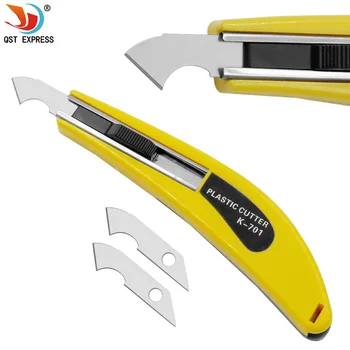QSTEXPRESS крючок нож акриловый инструмент для резки компакт-дисков нож для резки оргстекла ABS резак инструмент для органической доски
