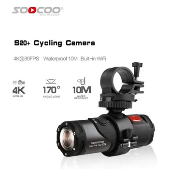 SOOCOO S20 + 4k Экшн-Камера Водонепроницаемая Подводная Камера Спортивная Черная Камера Пуля для Пистолета Велосипед Велосипедный Шлем Водонепроницаемость
