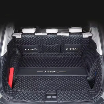 Автомобильный коврик для багажника Nissan X-TRAIL T33 e-POWER 2023, Подкладка для заднего Багажника, Грузовой коврик для багажника, Лоток, Напольный Ковер, Грязезащитный Коврик, 5 мест
