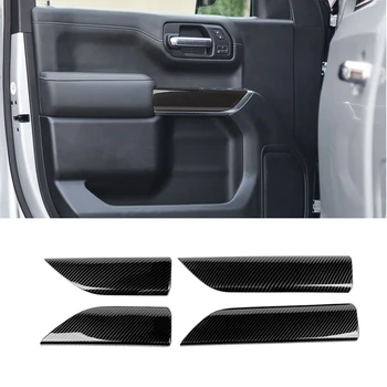 Крышка дверной ручки для Chevrolet Silverado 1500 GMC Sierra 1500 2019-2022, ABS из углеродного волокна
