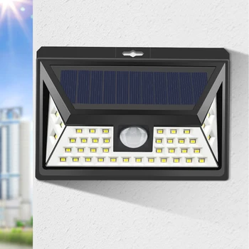Солнечный светодиодный светильник наружного освещения, уличный фонарь lampe solaire, наружные солнечные фонари, датчик движения PIR, садовые фонари