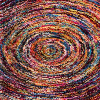 Цветной Роскошный вихревой разноцветный коврик с ворсистой дорожкой размером 2 ' 8 